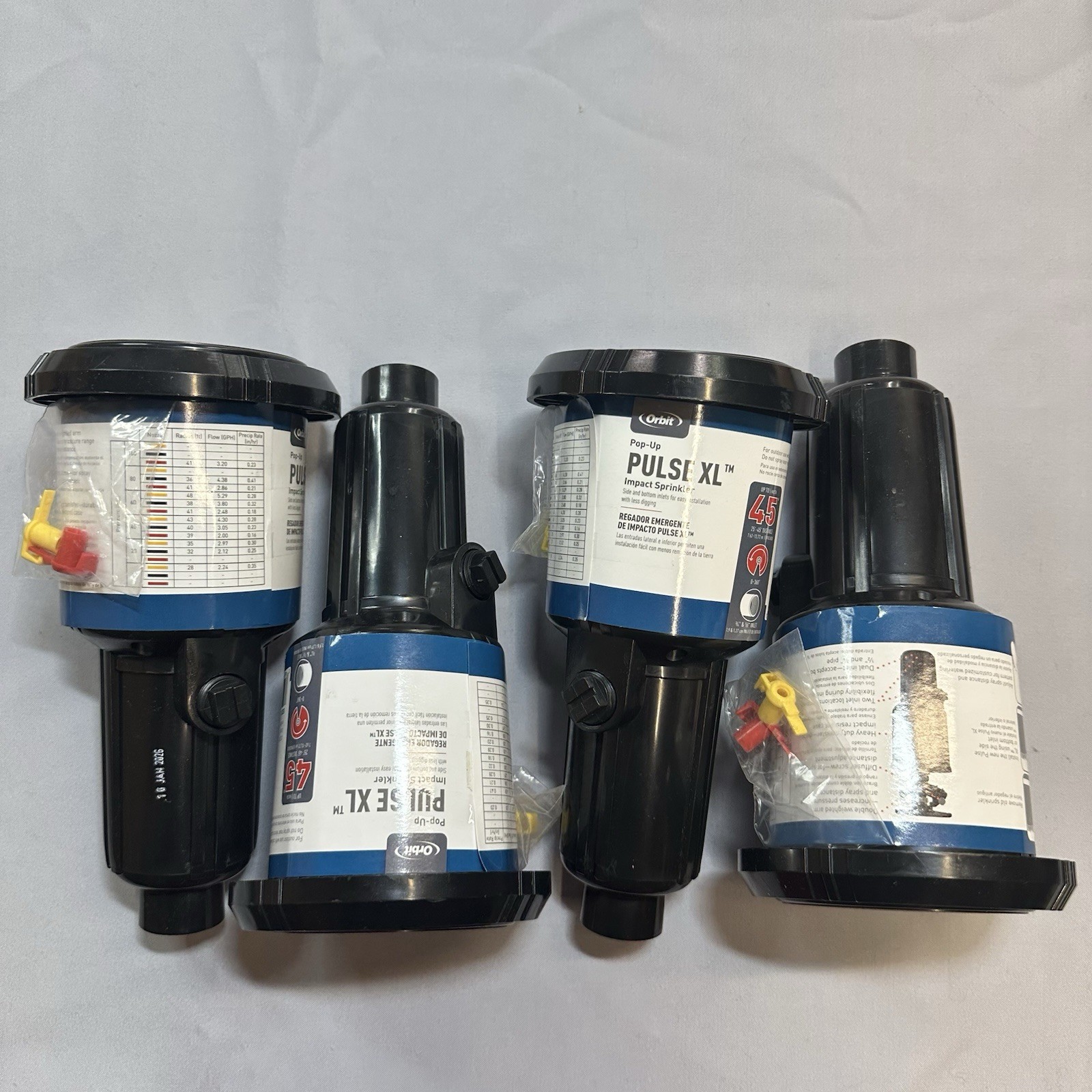 Orbit Pop-Up Pulse XL Impact Sprinkler Lot 4 Units 45ft Coverage Lawn Irrigation gallery