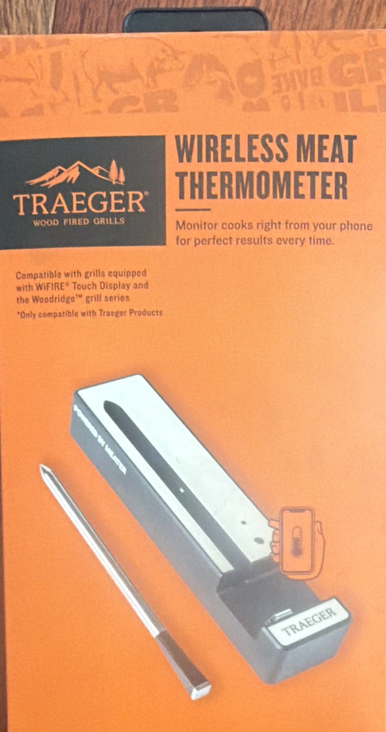 Traeger BAC785 Wireless Meat Thermometer, Traeger App Compatible, LED Indicator gallery