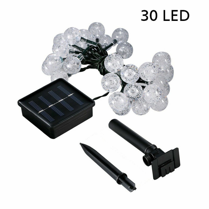 21FT Outdoor String Lights 30 LED Solar Bulb Patio Party Yard Garden Wedding gallery