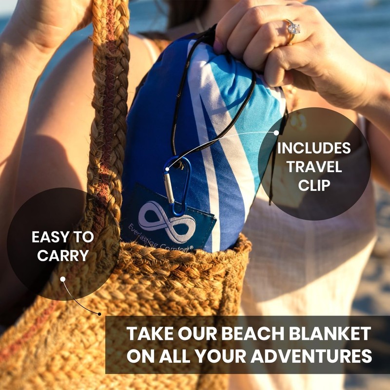 Comfort Beach Picnic Blanket Waterproof Sandproof - Beach Mat for up to 6 People gallery