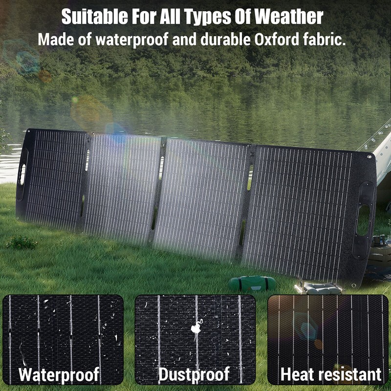 IP68 100W 200W Watt Foldable Solar Panel Mono HighEfficiency PV for Sunshed Home gallery