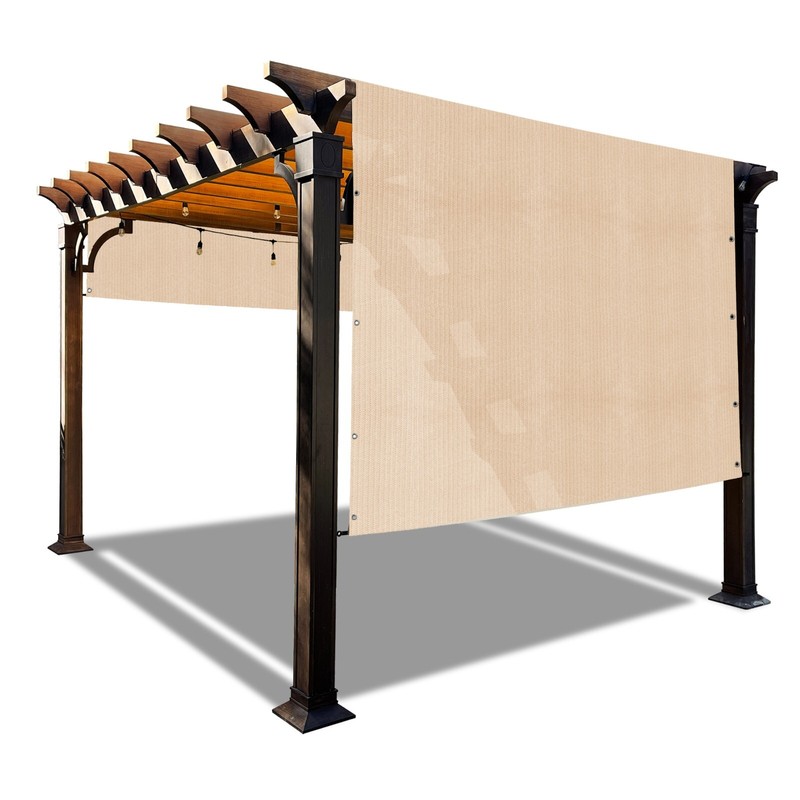 90% UV Block HDPE Canopy Replacement Pergola Shade Cover w/Rod Pocket & Grommets gallery