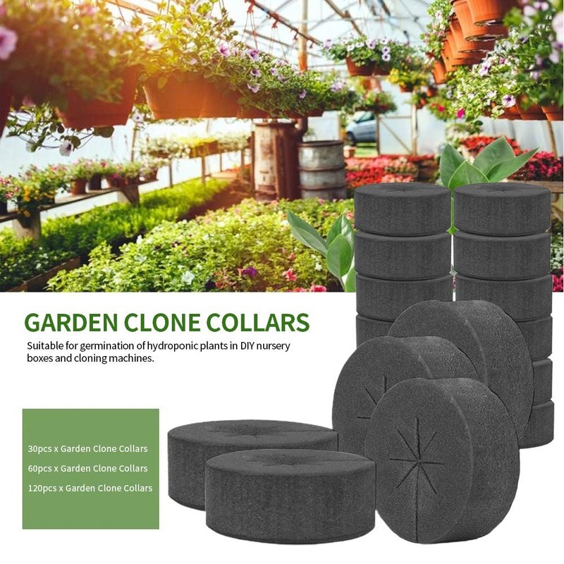 30 Pack Cloning Collars for Hydroponics, Fits 2 Inch Net Cups & Sponge Inserts gallery