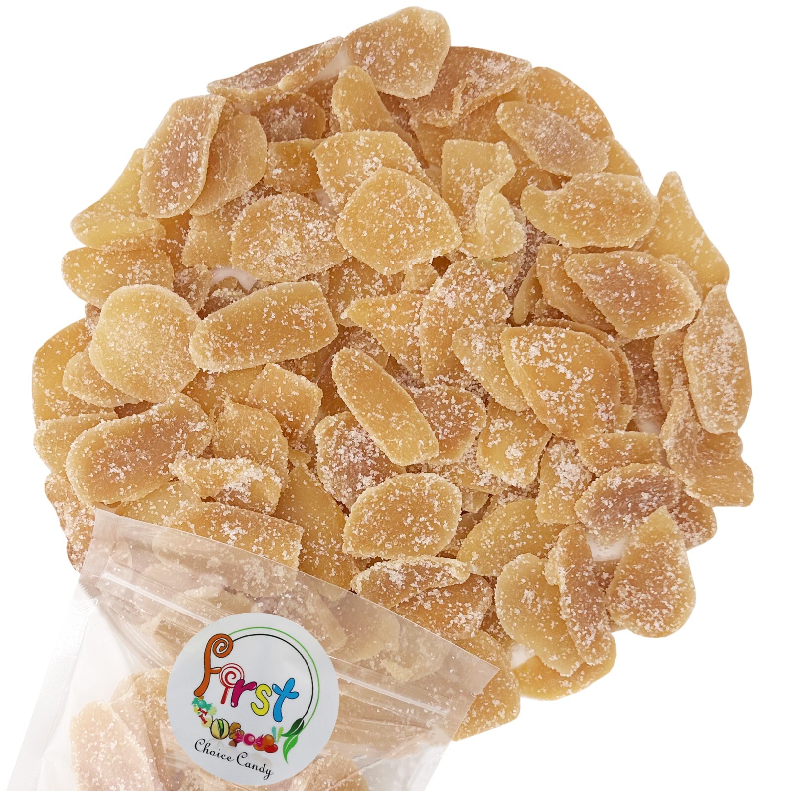 FirstChoiceCandy Dried Crystalized Ginger Slices, Sweet and Spicy Ginger gallery