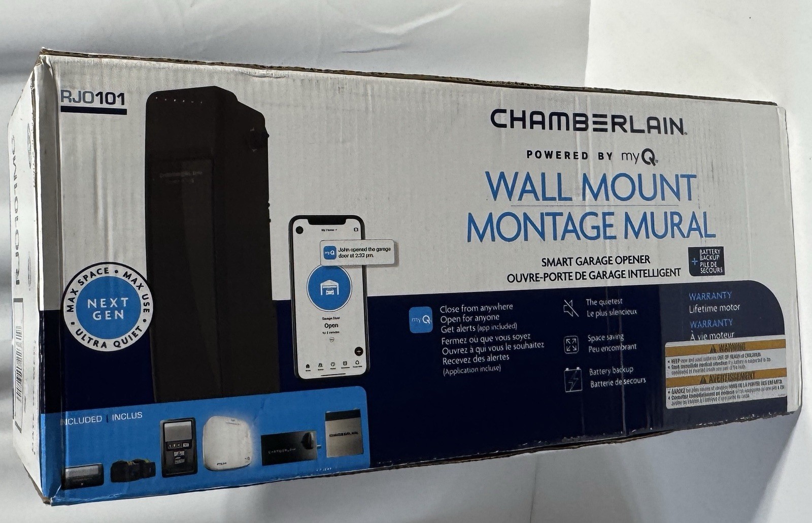Chamberlain RJO101MC MyQ Wall Mount Smart Garage Opener System w/ Battery Backup gallery