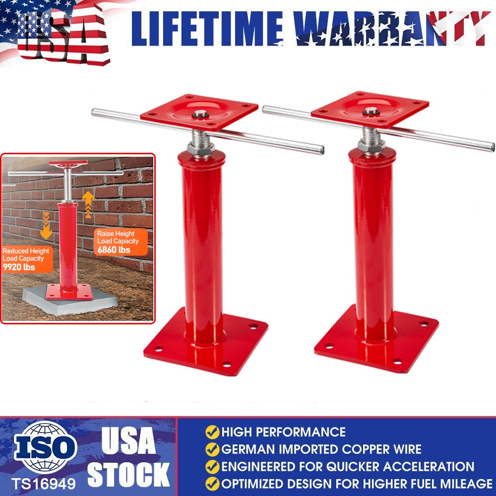 11" -16" Height Universal House Jacks for Leveling Crawlspace 11023-6860lbs 2PCS gallery