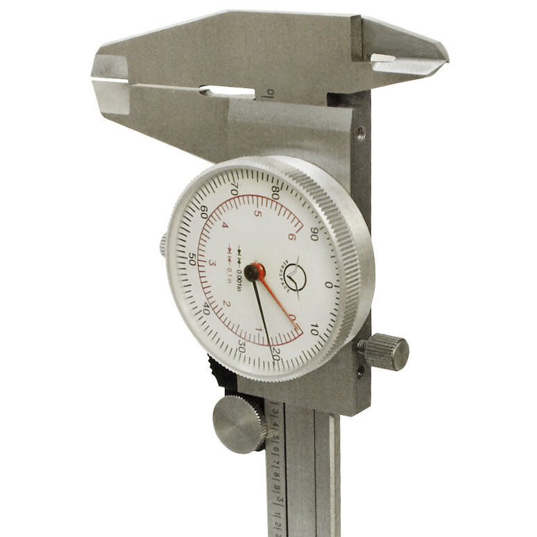 E-Z 6" DUAL READING Reader Dial Caliper Graduation 001" Metric Ruler gallery