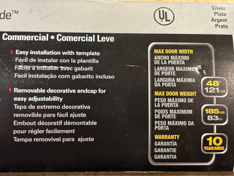 Stanley Hardware S820-282 Architectural Commercial Door Closer -Silver -Lot of 2 gallery