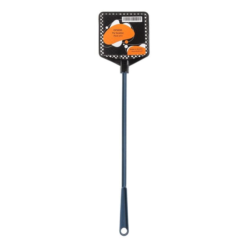 Rubber Fly Swatter, Long Fly Swatter Pack, Fly Swatter Heavy Duty (3 Pack) (B... gallery