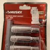 HUSKY 11-Piece DEEP Socket Set - MM 1/2 in DRIVE #635230 Open Box gallery