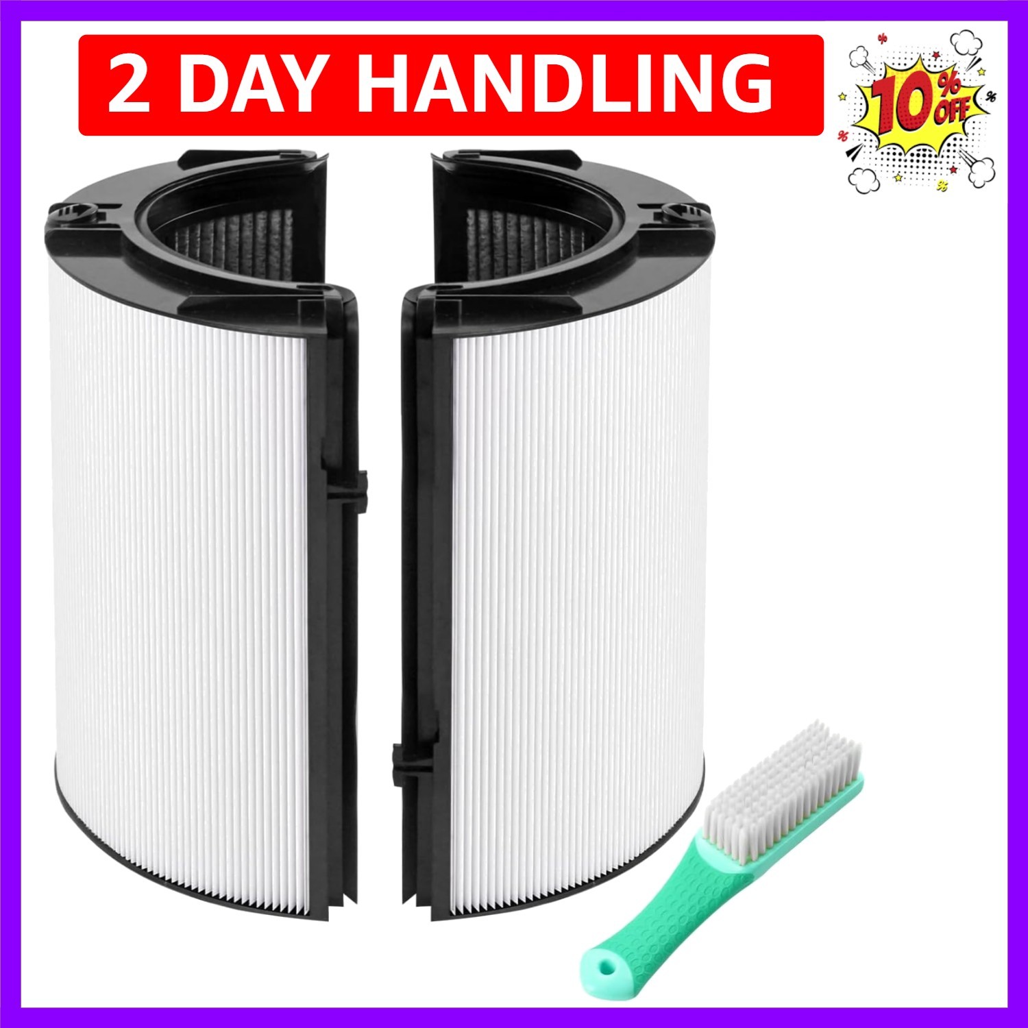 360° Combi Glass Efficient and Activated Carbon Filter Fit For Dyson TP07 HP0... gallery