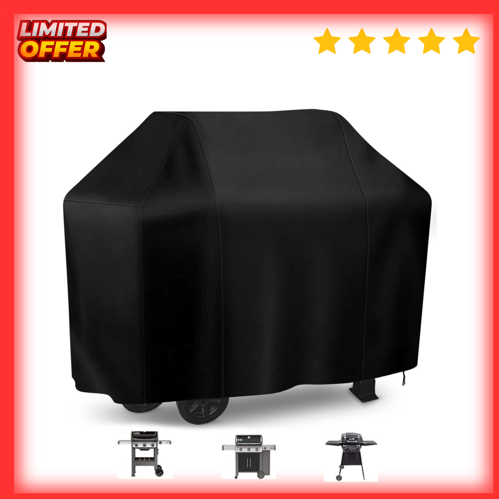 BBQ Gas Grill Cover Barbecue Waterproof Outdoor Heavy Duty UV Protection 57 Inch gallery