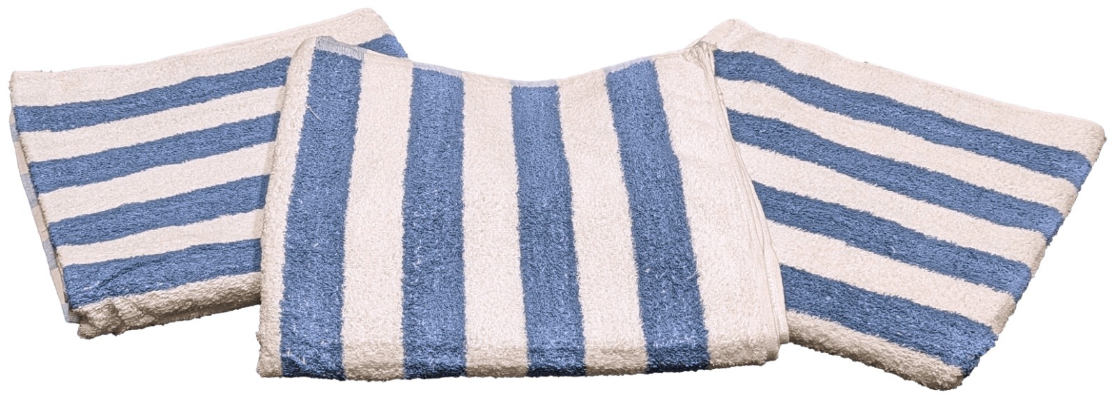 3 - Hotel & Spa Pool Beach Cabana Towels 100% Ring Spun Cotton Blue/White Stripe gallery