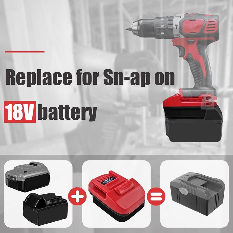 Battery Adapter For Dewalt 18V 20V Battery Converter to For Snap-on 18V Tools gallery