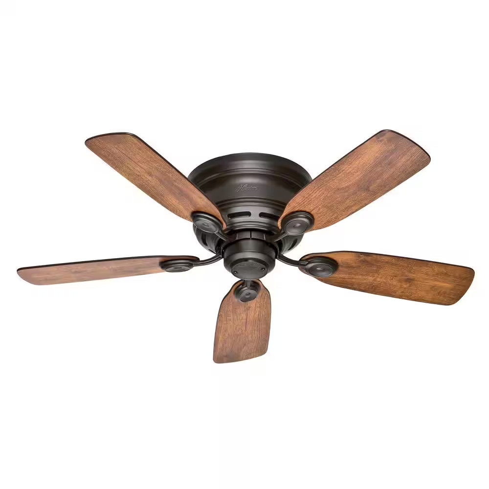 Low Profile IV 42 In. Indoor New Bronze Ceiling Fan for Bedrooms gallery