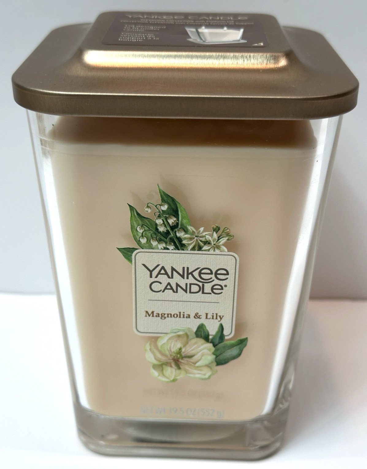 Yankee Candle Elevation Collection w/ Platform Lid Magnolia & Lily 2 Wick 19.5oz gallery