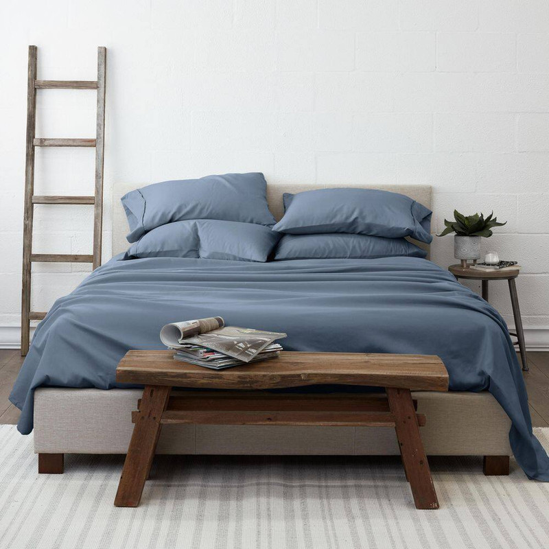 6-Piece Solid Stone Twin Extra Long Bed Sheet Set gallery