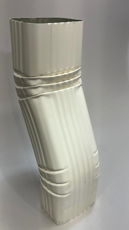 Downspout Leader Gutter OFFSET 3x4 Aluminum [Offset = 3"/A-Style] 3 Color Choice gallery