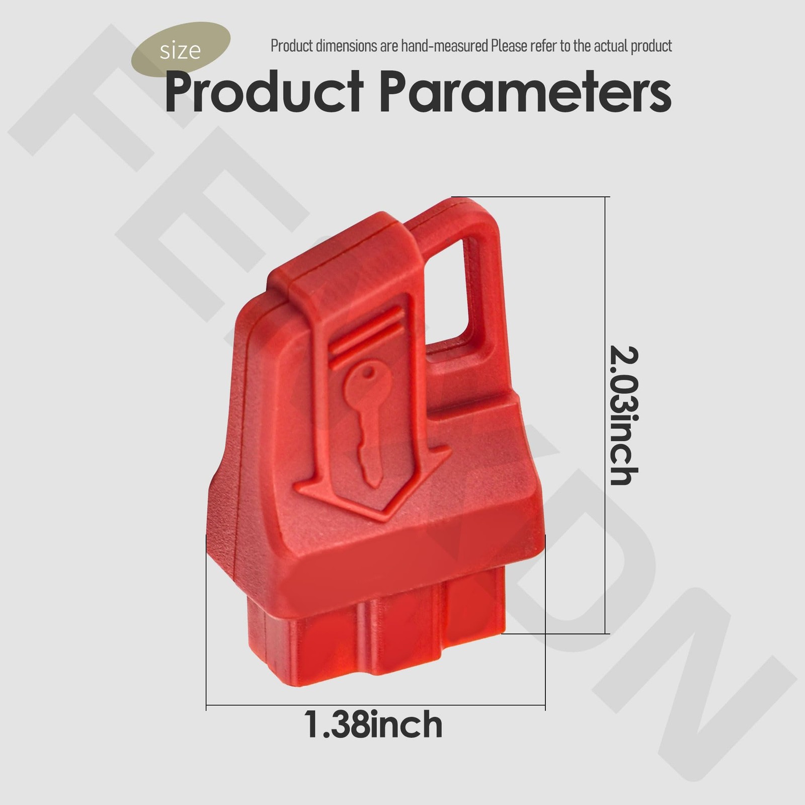 FENXDN 2 Pack 311280001 Start Key Compatible with Ryobi 40V Lawn Mower, Red gallery
