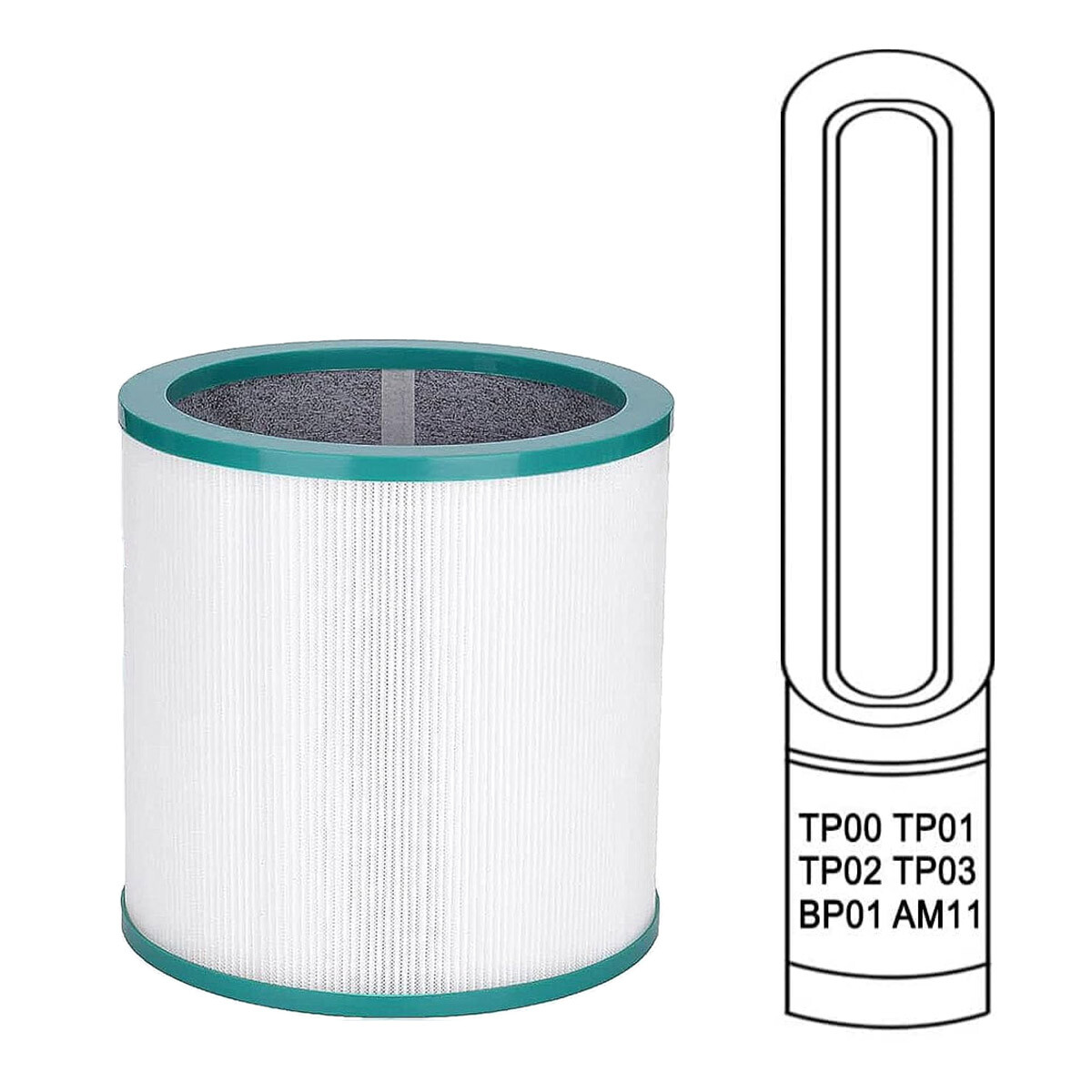 Replacement Air Purifier Filters For All Dyson Pure Cool Link Models TP01 TP02 gallery