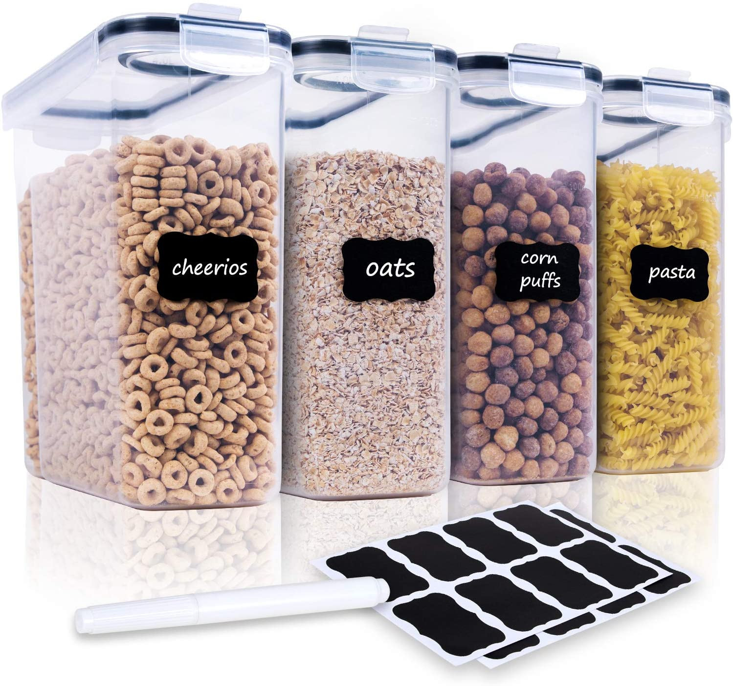 Cereal Container Set - 4 Pcs Airtight Large Dry Food Storage Containers(135.2oz) gallery