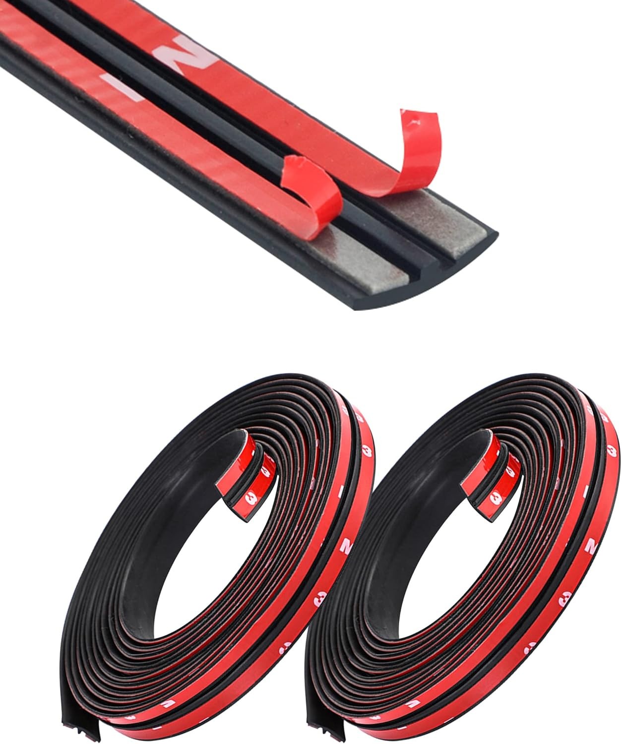 2Pc 22Ft Windshield Rubber Seal T-Shape Weather Stripping Trim for Car SUV Truck gallery
