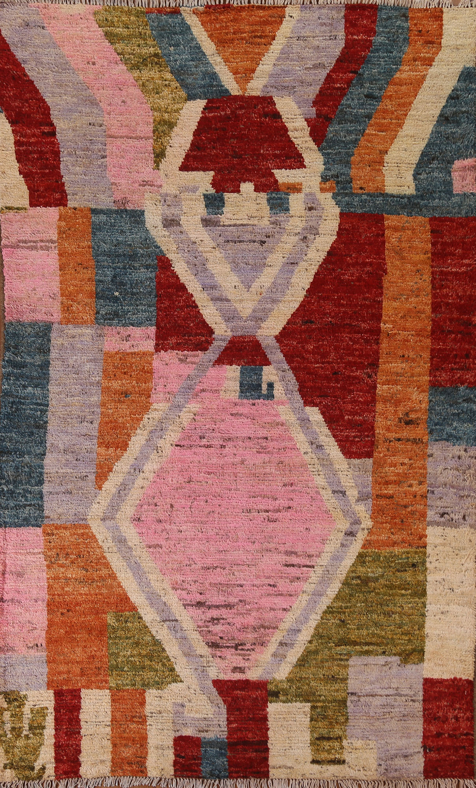 Handcrafted Luxury Hand-Knotted Moroccan Rugs Living Room Centerpiece 6x9 ft gallery