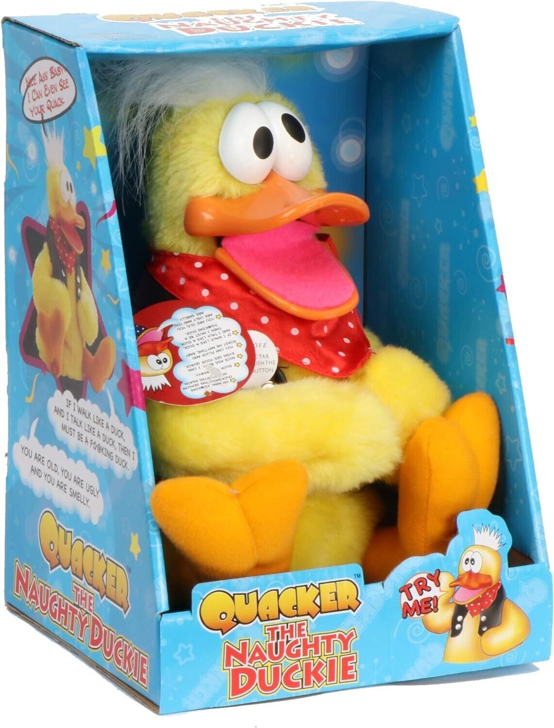 Quacker The Naughty Duckie - Rude Offensive Talking Duck - Adult Gag Gift Joke gallery