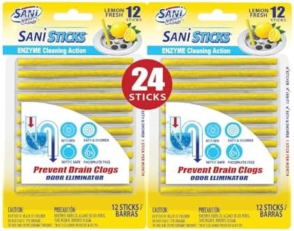 SANI 360 Drain Cleaner Deodorizer Sticks 24ct gallery