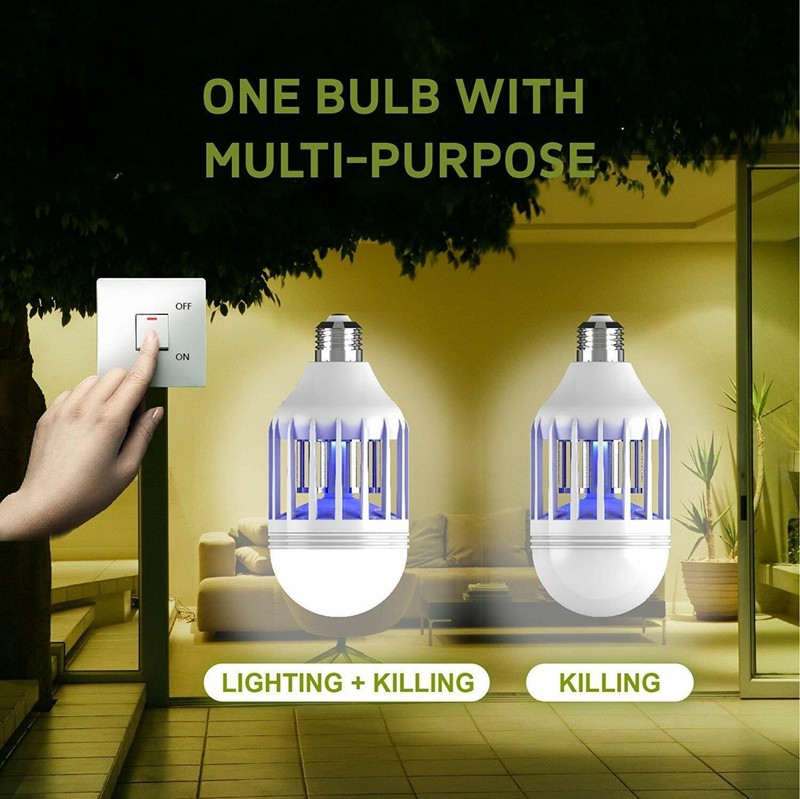 4 Pcs Bug Zapper Light Bulb Mosquito Insect Killer Lamp Indoor Outdoor Fly Trap gallery