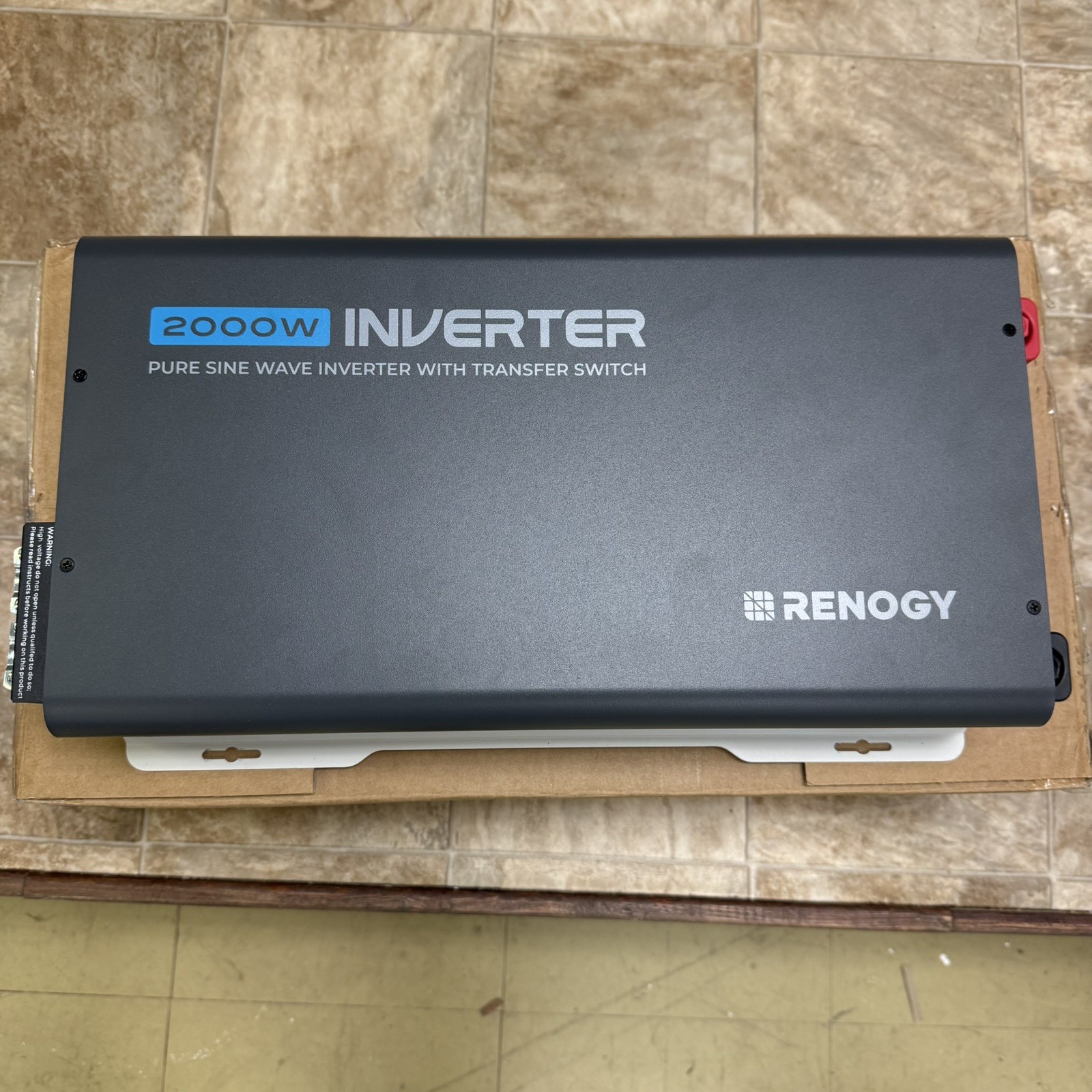 Renogy 12V 2000W Pure Sine Wave Inverter UPS Transfer Switch Built-in Bluetooth gallery