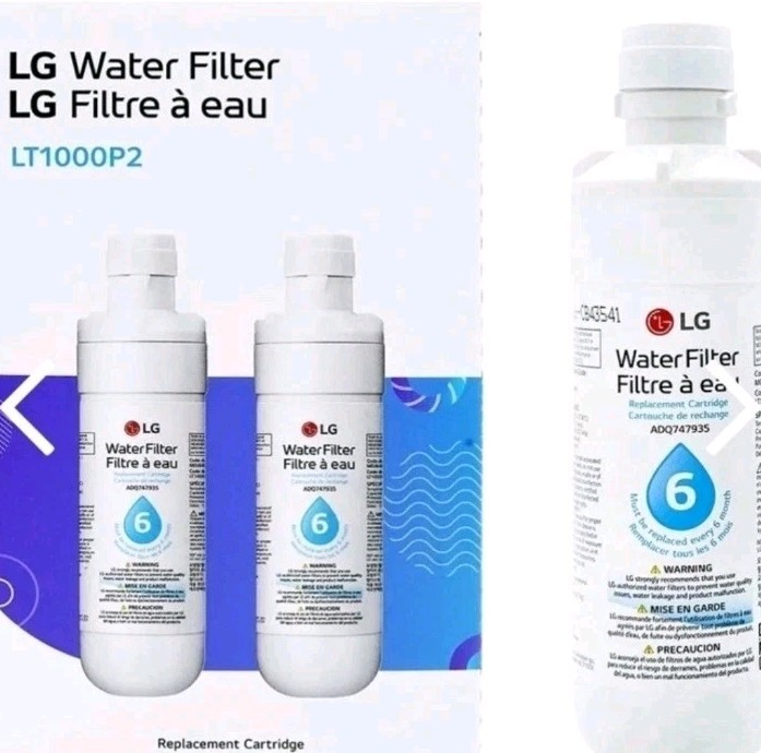 2 Pack LG Water Filter Replacement Cartridge LT1000P2 Genuine Filter. SEALED gallery