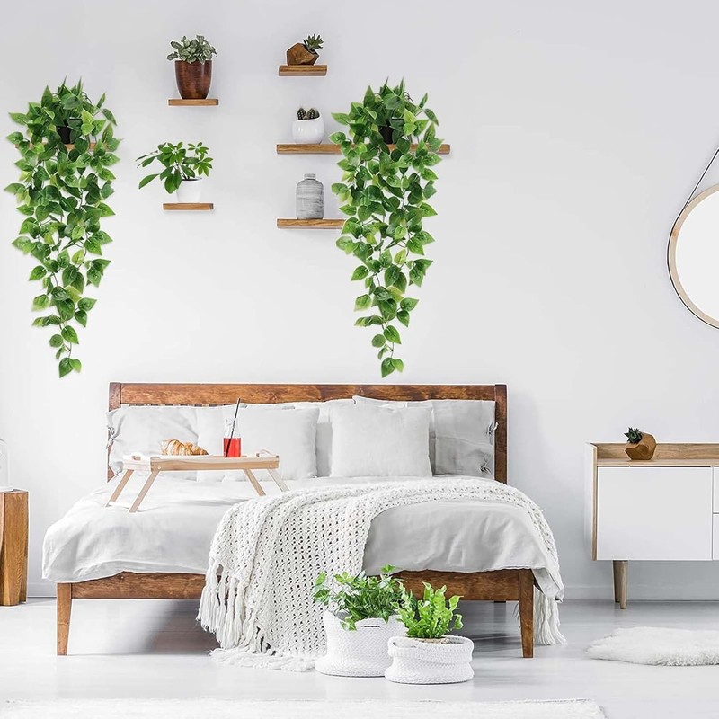 Eco-Friendly Artificial Pothos Vines – Versatile Hanging Plant Set for All Rooms gallery