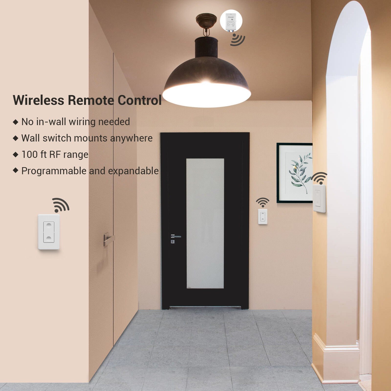 DEWENWILS Wireless Light Switch and Receiver Kit Remote Control Wall Switch gallery
