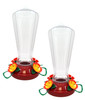 2x Hollyhock Hummingbird Feeder with 25 Oz Nectar Capacity Clear Plastic Design gallery