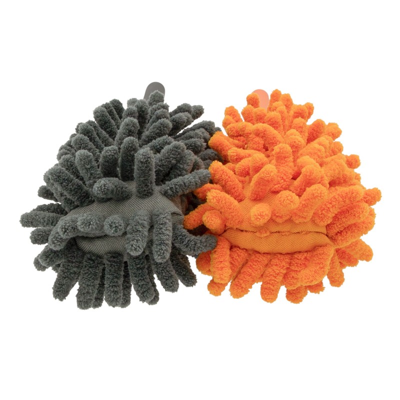 Microfiber Telescopic Duster Adjustable 6"-25" Handle in Grey/Orange, 4 Pack gallery