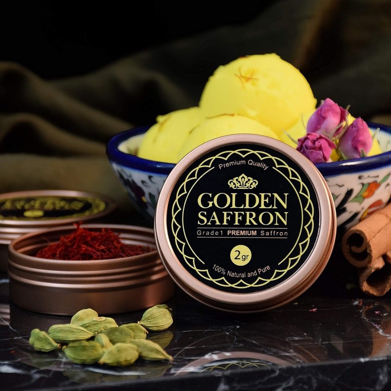 Grade A+ Super Negin Saffron Threads - 2g, Red, , Non-GMO gallery