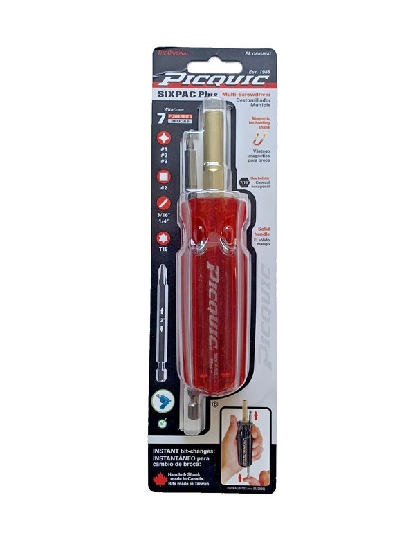 PICQUIC SIXPAC Plus - One Multi Bit Screwdriver - 4 colors to choose from gallery