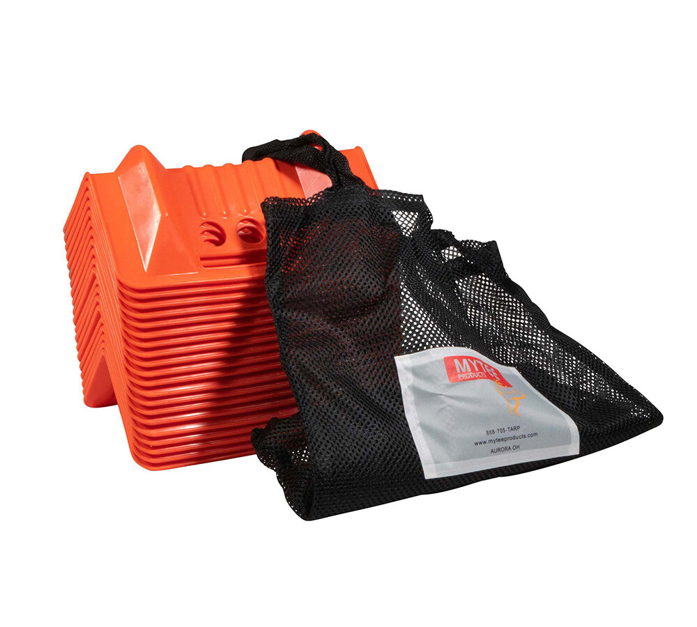 120 Pcs 4"x10" Orange Flatbed Corner Protector V Shaped with Carrying Case gallery