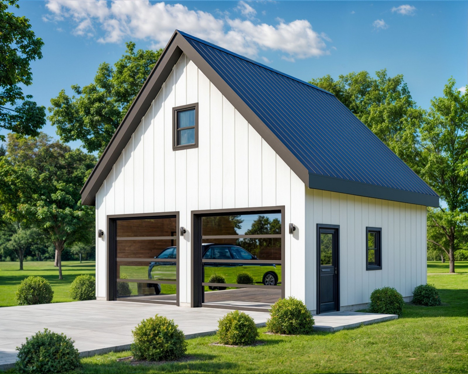 24' x 24' Two Car Garage, Detached Garage, 576 Sq Ft, 9 ft Walls, Attic Room gallery