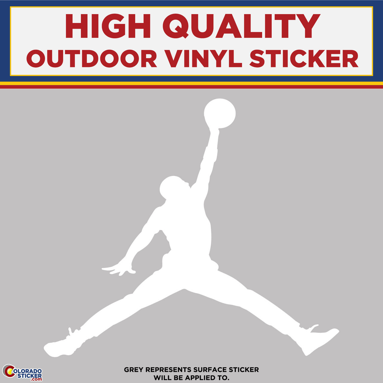 Jordan Jump man Die Cut, High Quality Vinyl Stickers gallery