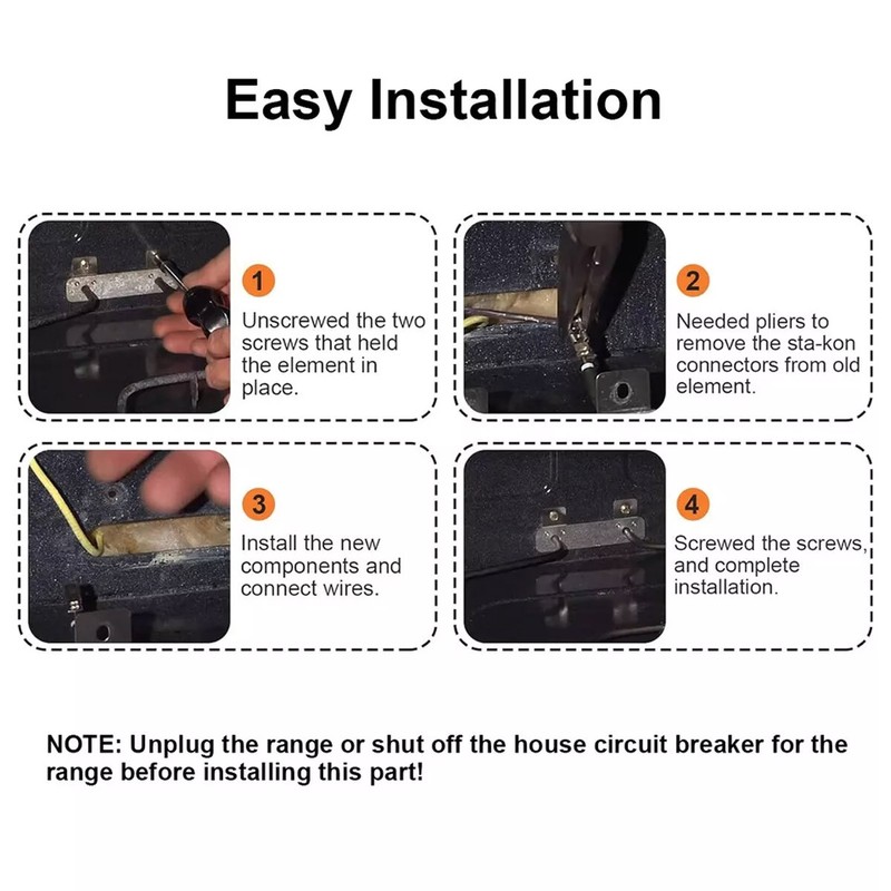 Self Clean Range Oven Bake Unit Lower Heating Element WB44K10005 for GE gallery