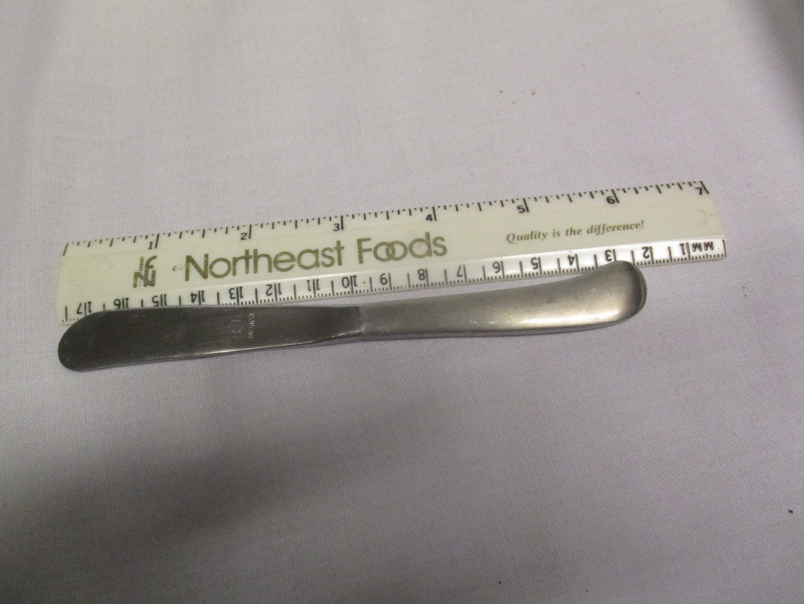 Set Of 5 Stainless Flatware Solid Single Piece Construction Dinner Knife 6" gallery