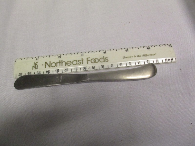 Set Of 5 Stainless Flatware Solid Single Piece Construction Dinner Knife 6" gallery