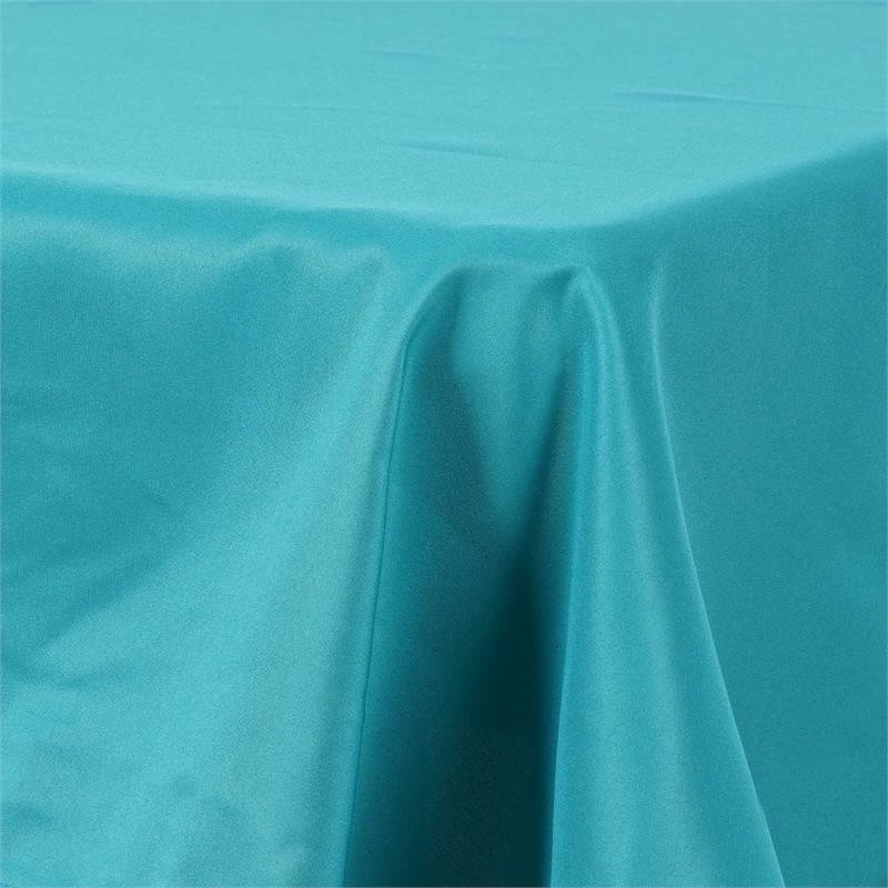 TURQUOISE 72x120 RECTANGLE POLYESTER TABLECLOTH for wedding shower reception gallery