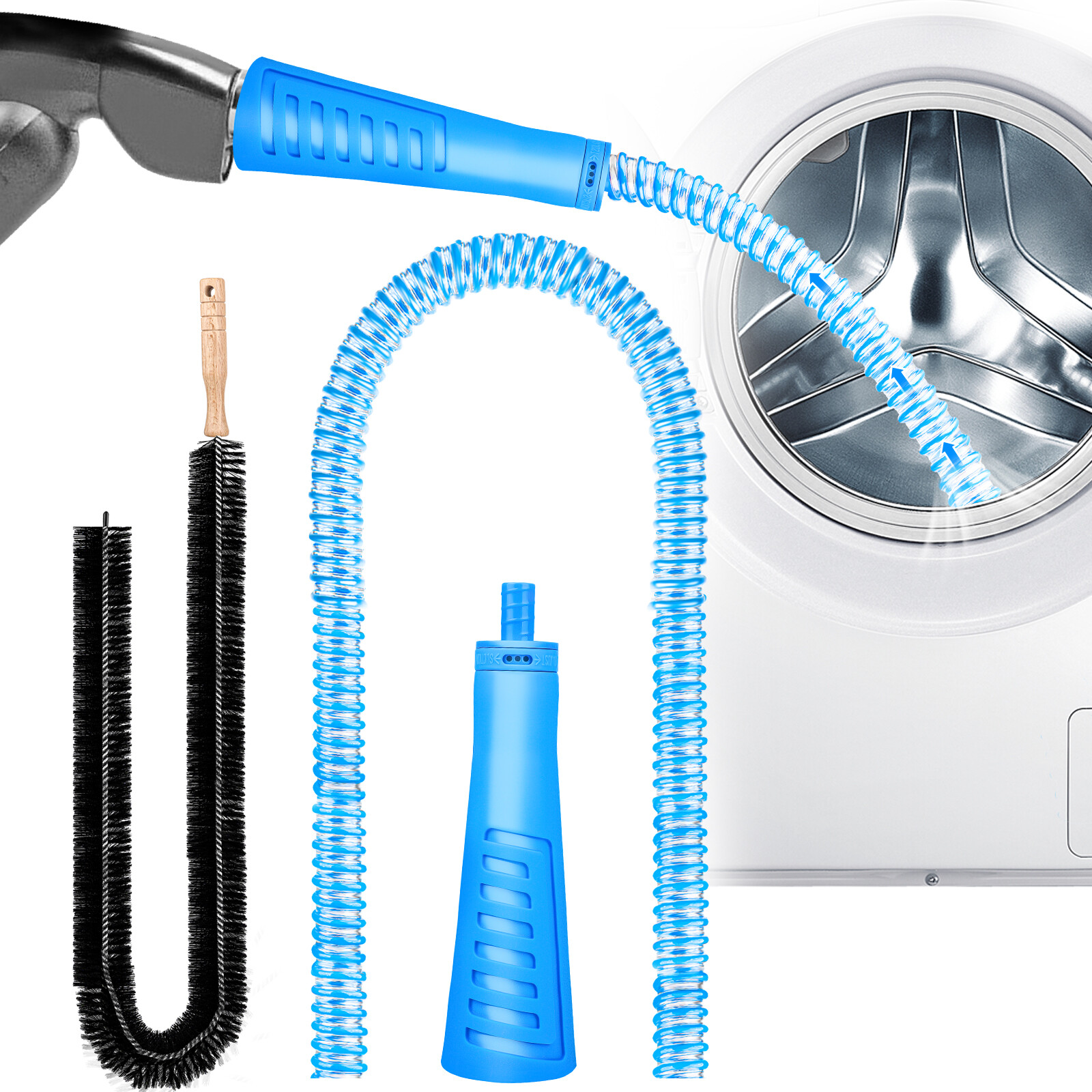 Dryer Vent Cleaner Kit Vacuum Attachment Hose with Lint Remover Cleaning Brush gallery