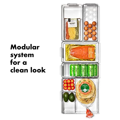 OXO 8PC BIN FRIDGE STARTER VARIOUS SIZES CLEAR 23209500 - CLEAR/WHITE gallery