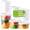 60 Set Deli-Containers-with-Lids: [8oz 16oz 32oz] Combo Plastic-Food-Storage-... gallery
