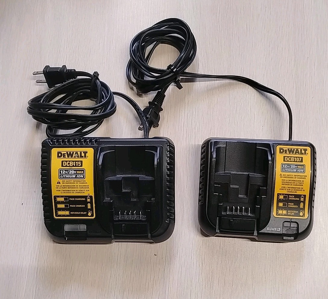 Dewalt RAPID DCB115, DCB107 CHARGER (LOT OF 2) gallery