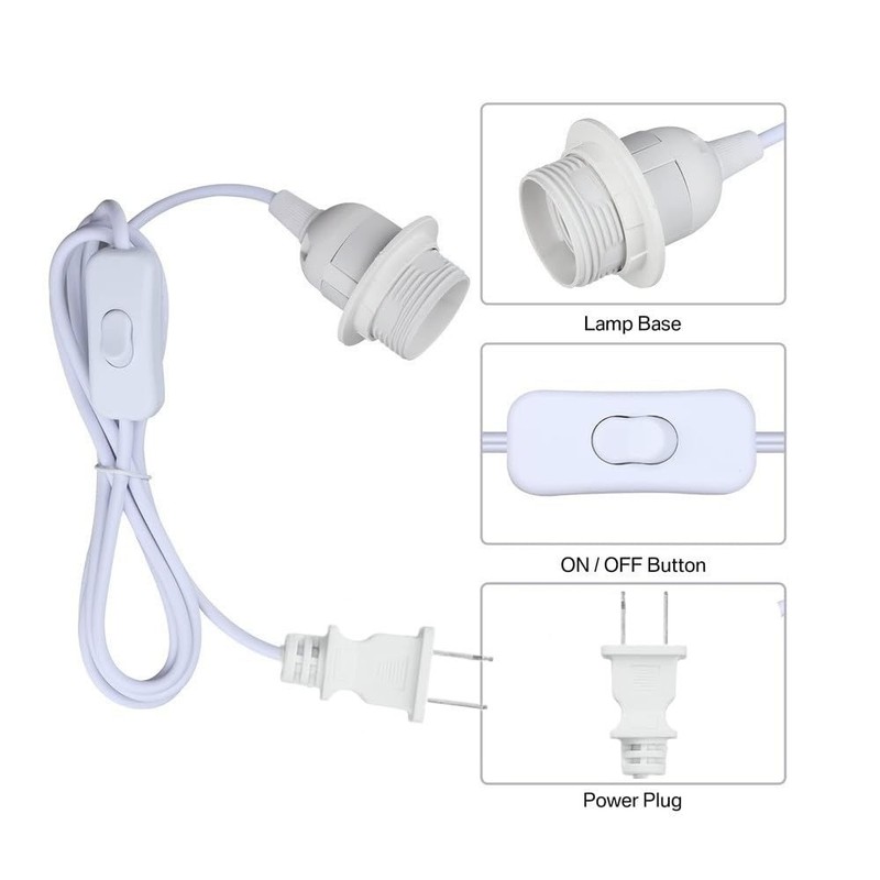 16FT Pendant Light Cord Plug-in E26/E27 Socket Hanging Light Fixture Lamp Kit gallery